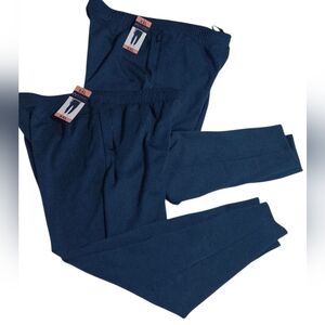 Bundle Of 2, Glacier Men’s Sweat Pants, Zippered Pockets, New Teal Blue Size XXL